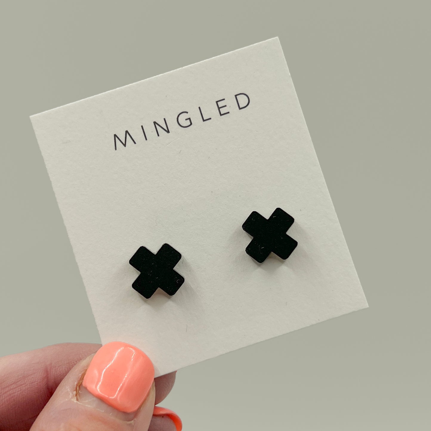 Cross Stud - Matte Black