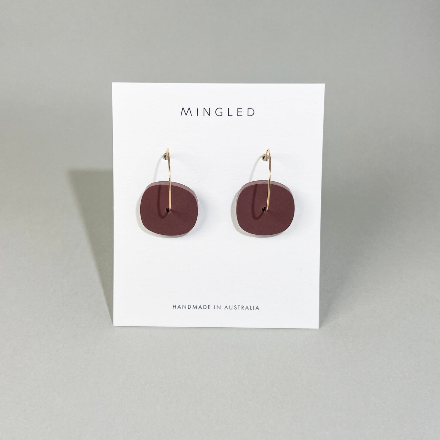 Aura Hoop - Matte Nutmeg Brown - Mingled