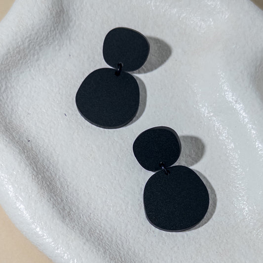 Boulder Black Earrings