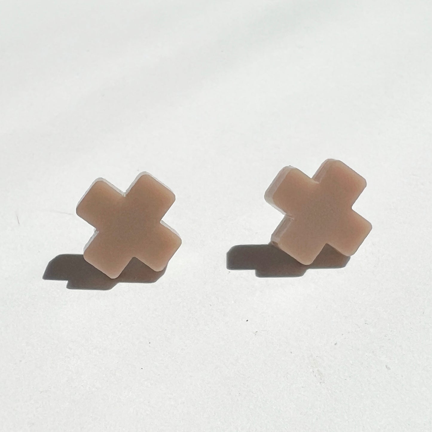 Cross Stud - Taupe
