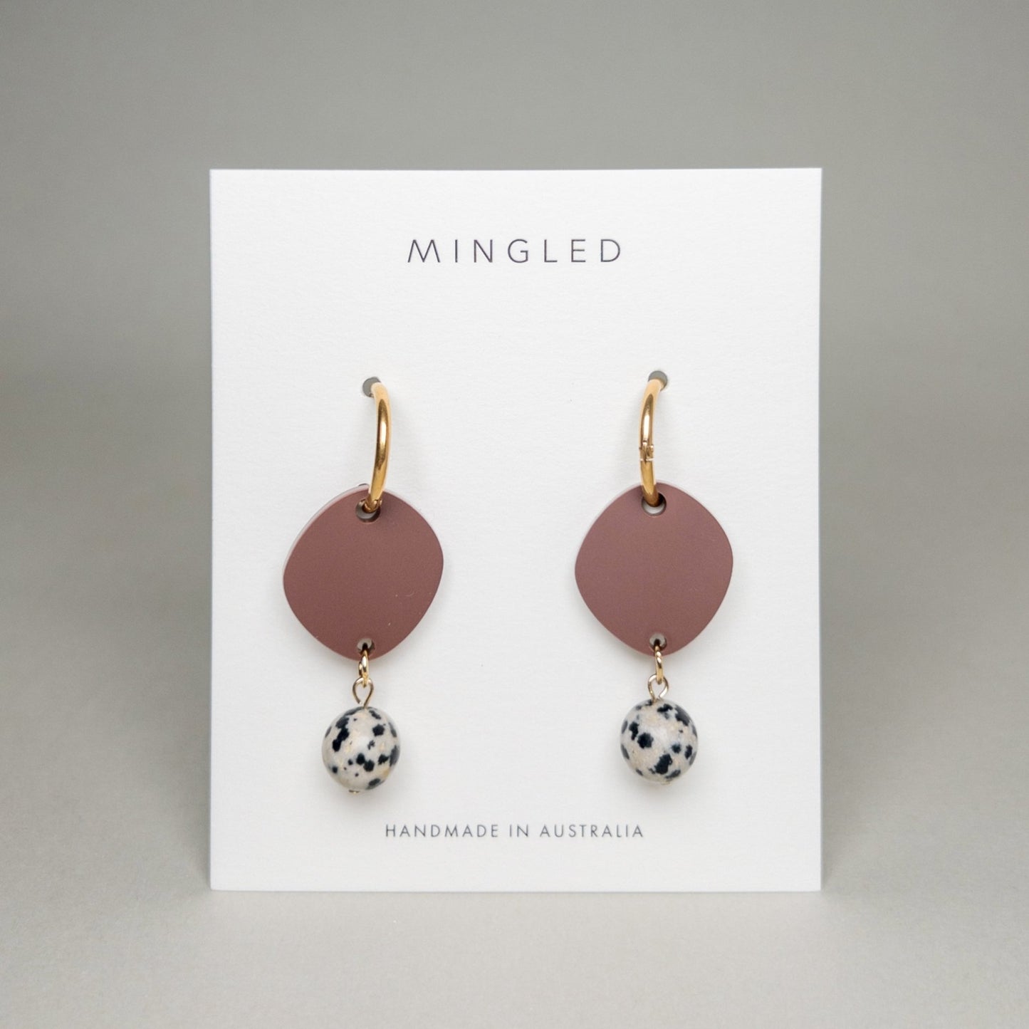 Haven Huggie Dangle - Matte Nutmeg Brown - Mingled
