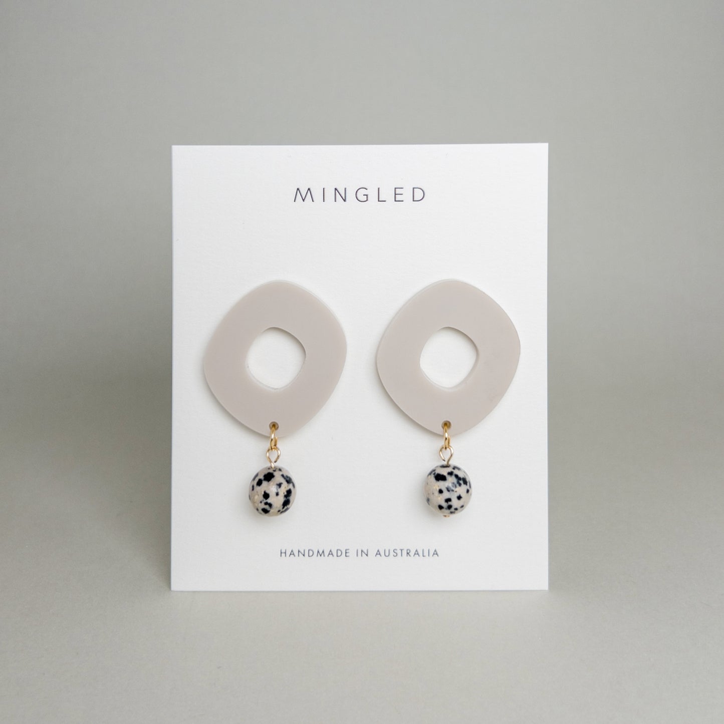 Lunar Drop Earrings - Ivory Beige