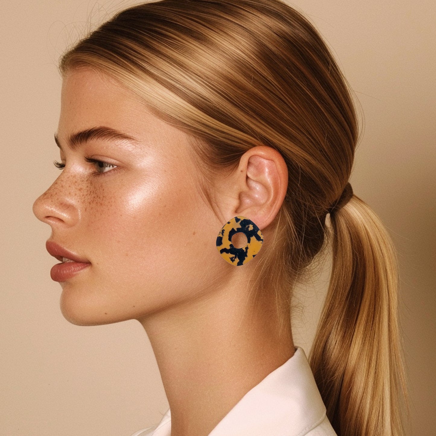 Nimbus MIDI Studs - Honey Tortoise Shell
