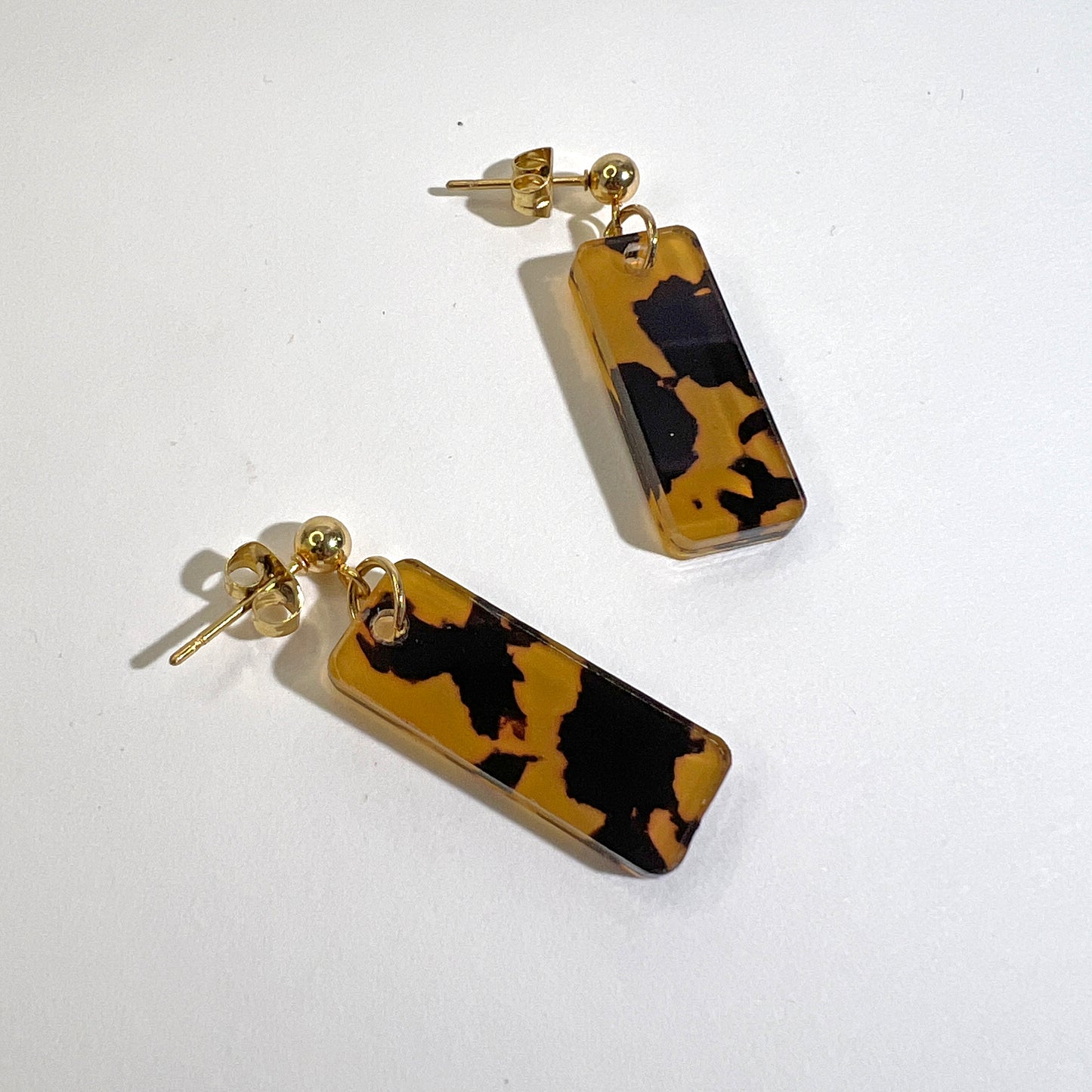 Oblong Dangle - Tortoise Shell