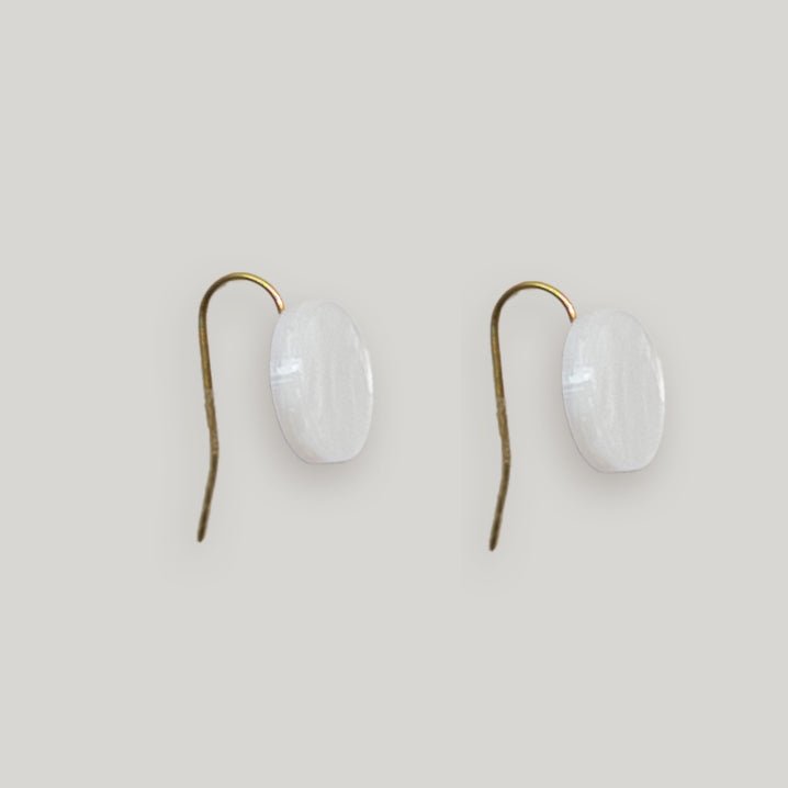 Orb Drop Earrings - Moonstone - Mingled