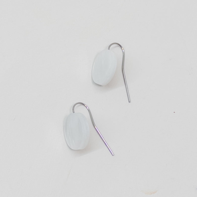 Orb Drop Earrings - Moonstone