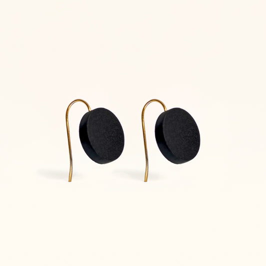 Orb Drop Earrings - Black