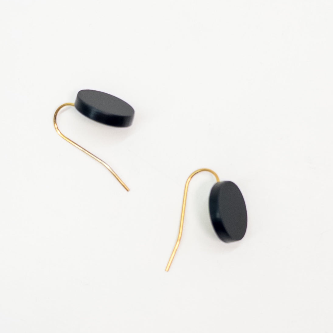 Orb Drop Earrings - Black