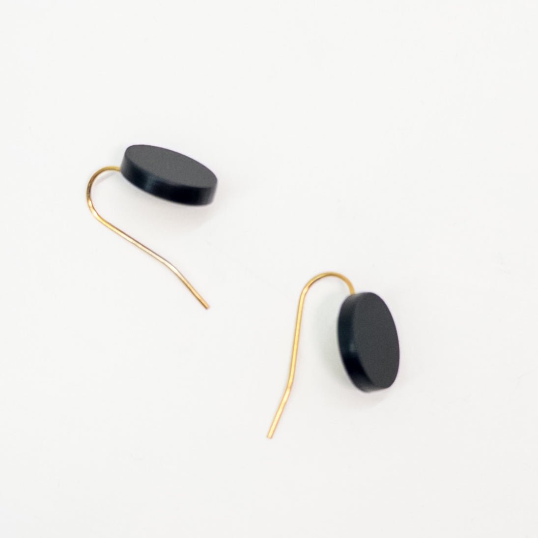 Orb Drop Earrings - Matte Black - Mingled