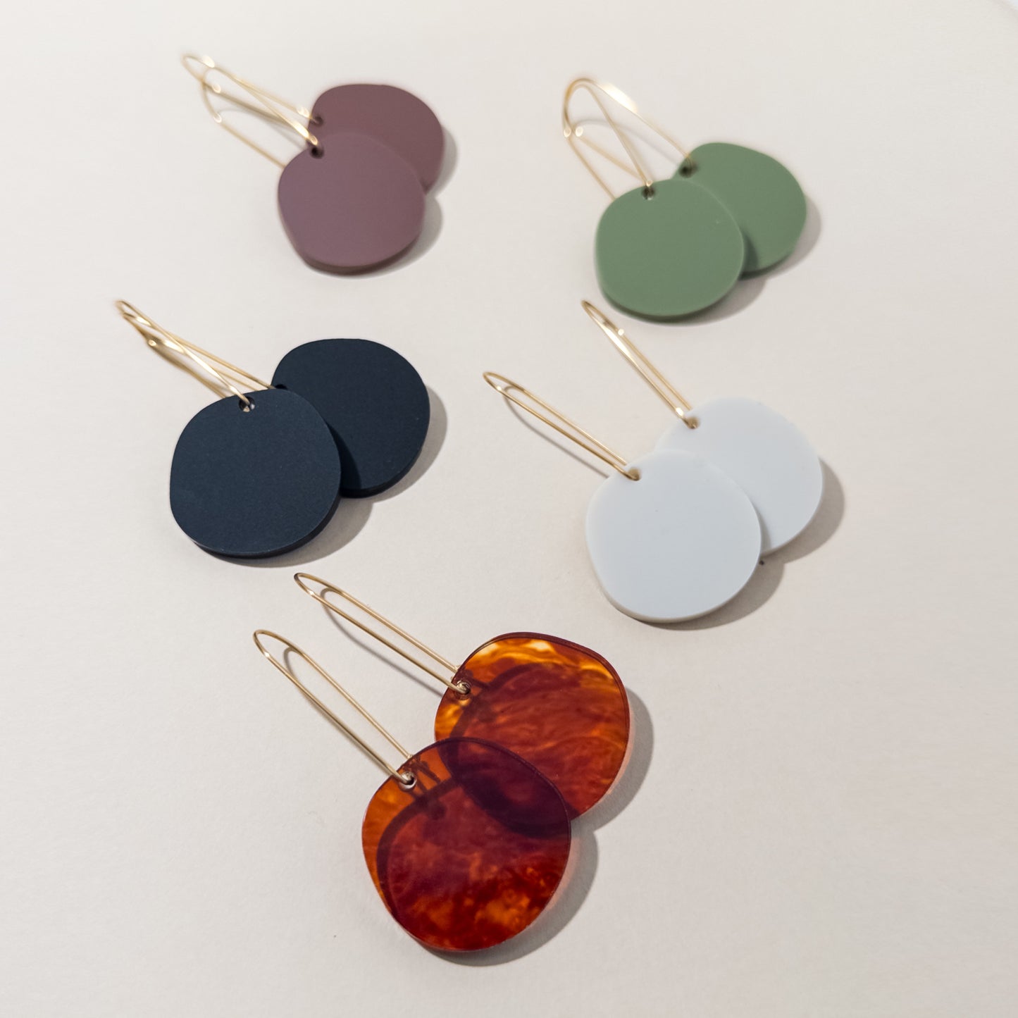 Organic Dangle Earrings - Lava