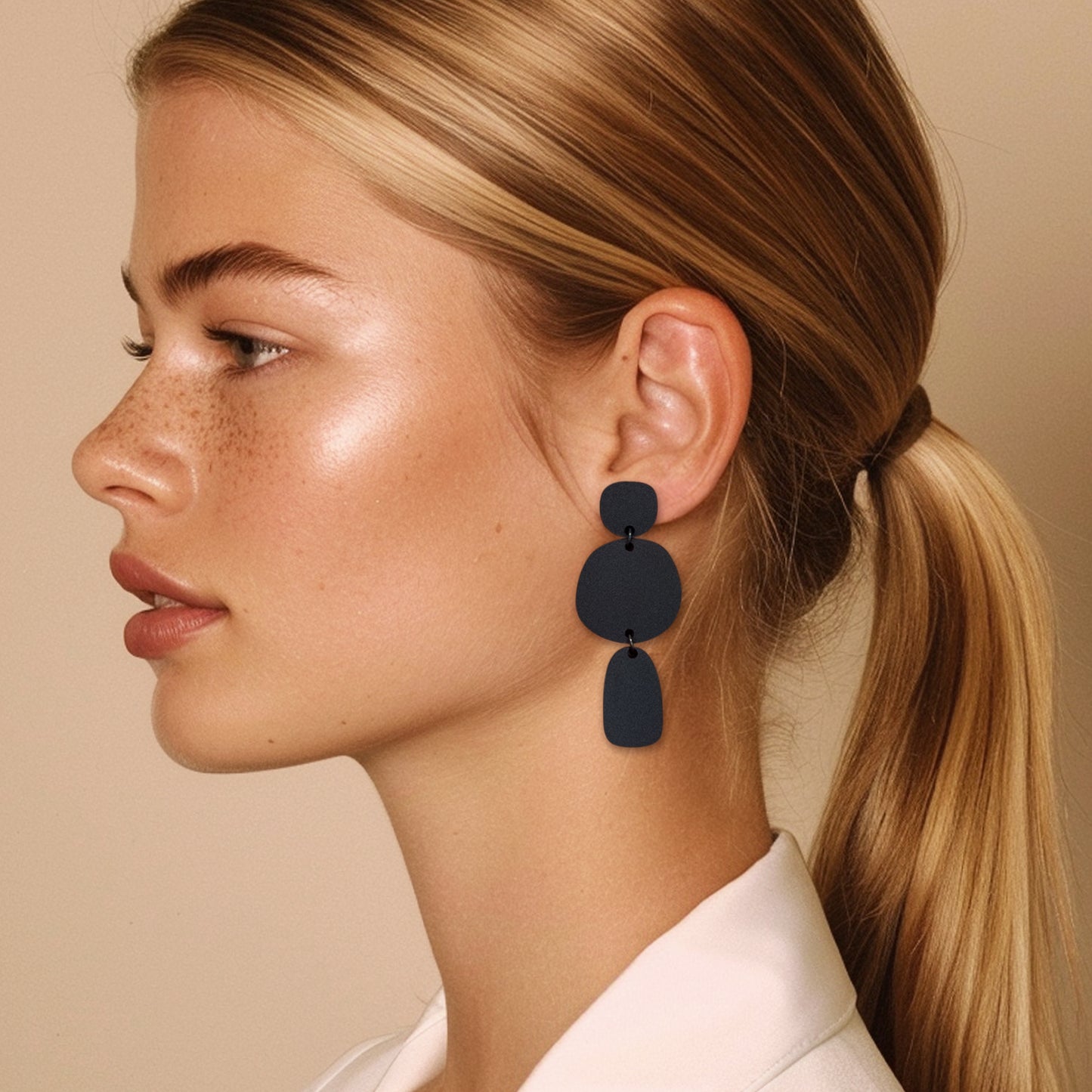 Black Statement Earrings