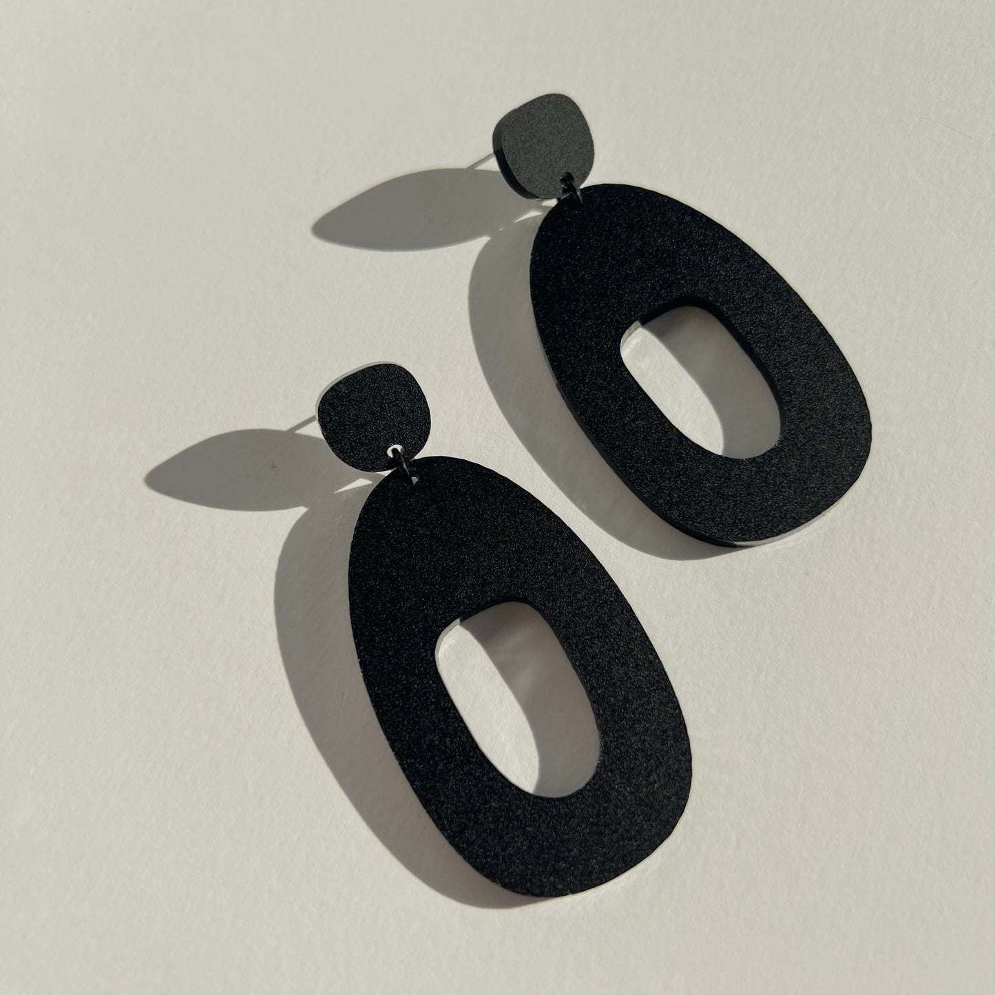 SOKO Large Statement Earrings - Black