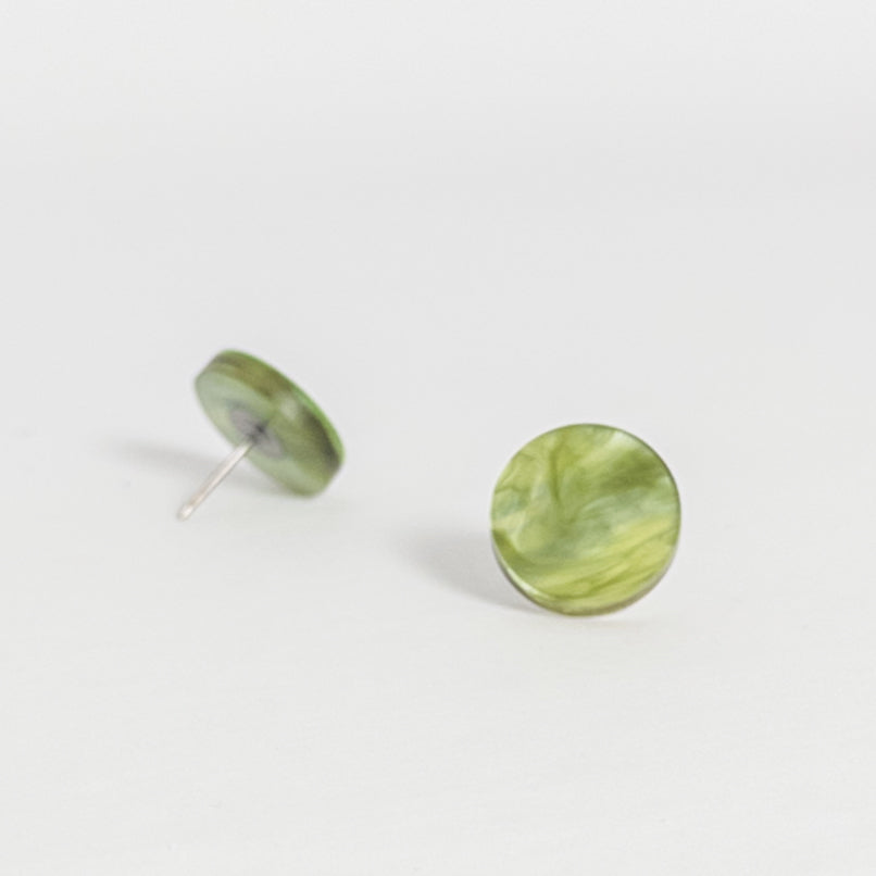 15mm Round Stud - Moss