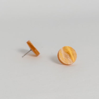 Set of 3 Studs - 15mm Round - Terra - Mingled
