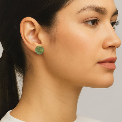 Set of 3 Studs - 15mm Round - Grove - Mingled