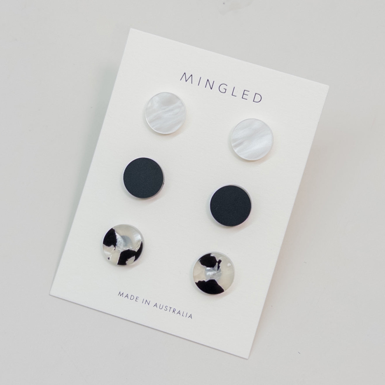 Set of 3 Studs - 15mm Round - Twilight