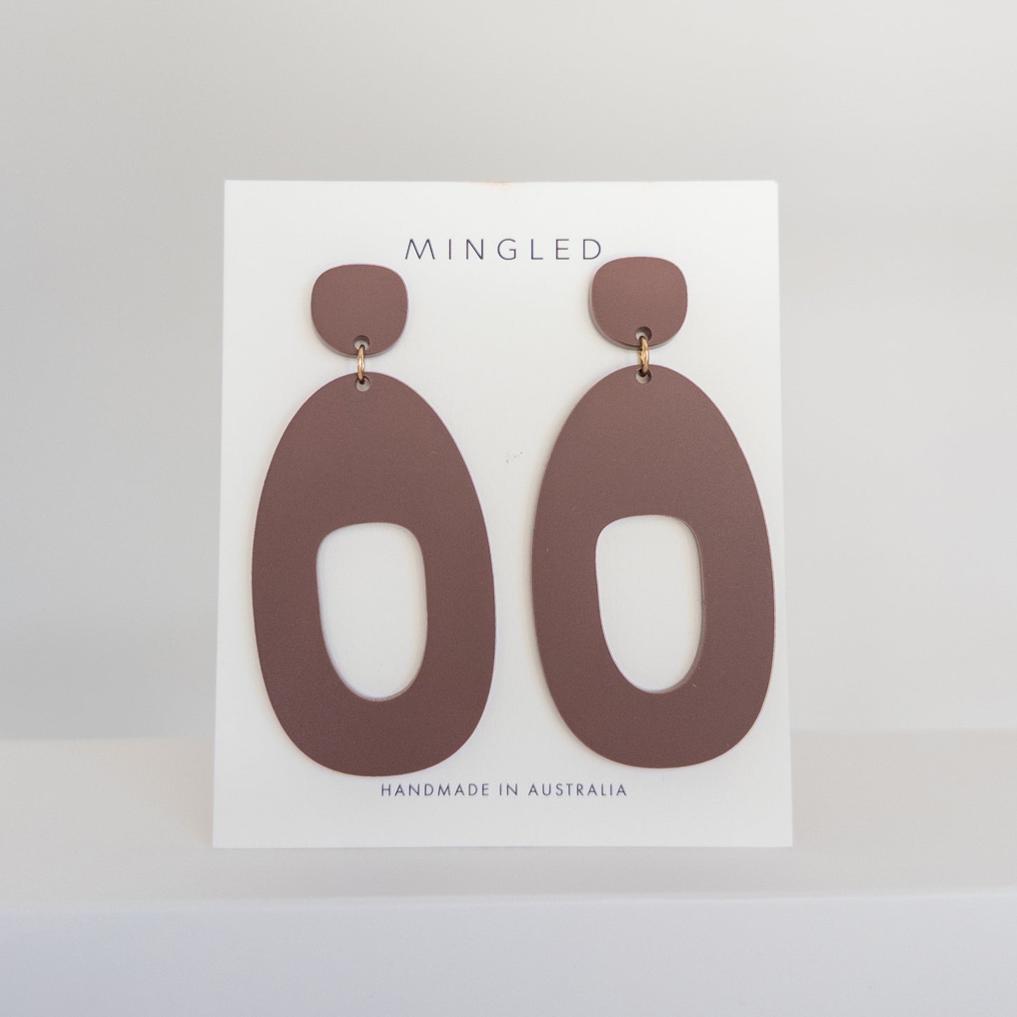 SOKO Large Statement Earrings - Burgundy