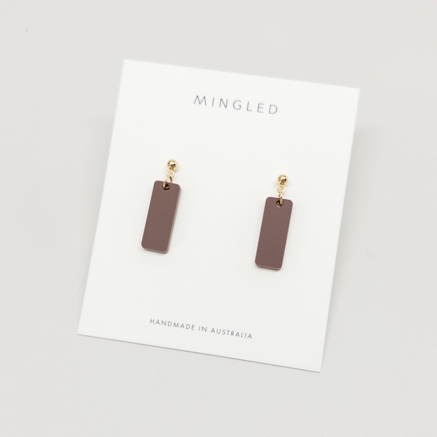 Oblong Dangle - Burgundy - Mingled