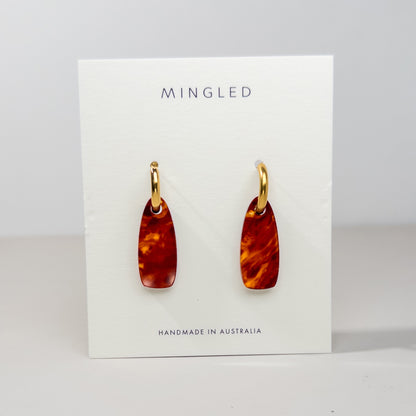 Arla Huggie Dangle Earrings - Mingled