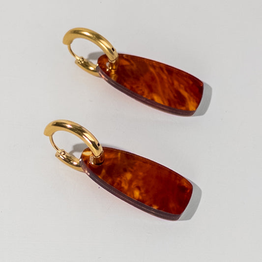 Arla Huggie Dangle Earrings