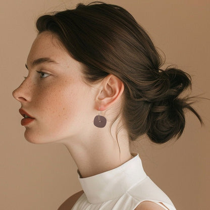 Aura Hoop - Matte Nutmeg Brown - Mingled