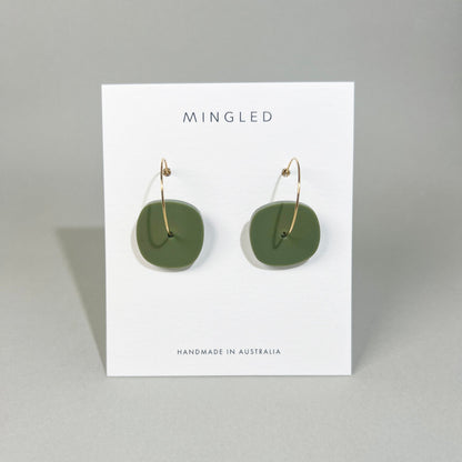 Aura Hoop - Matte Olive Green - Mingled