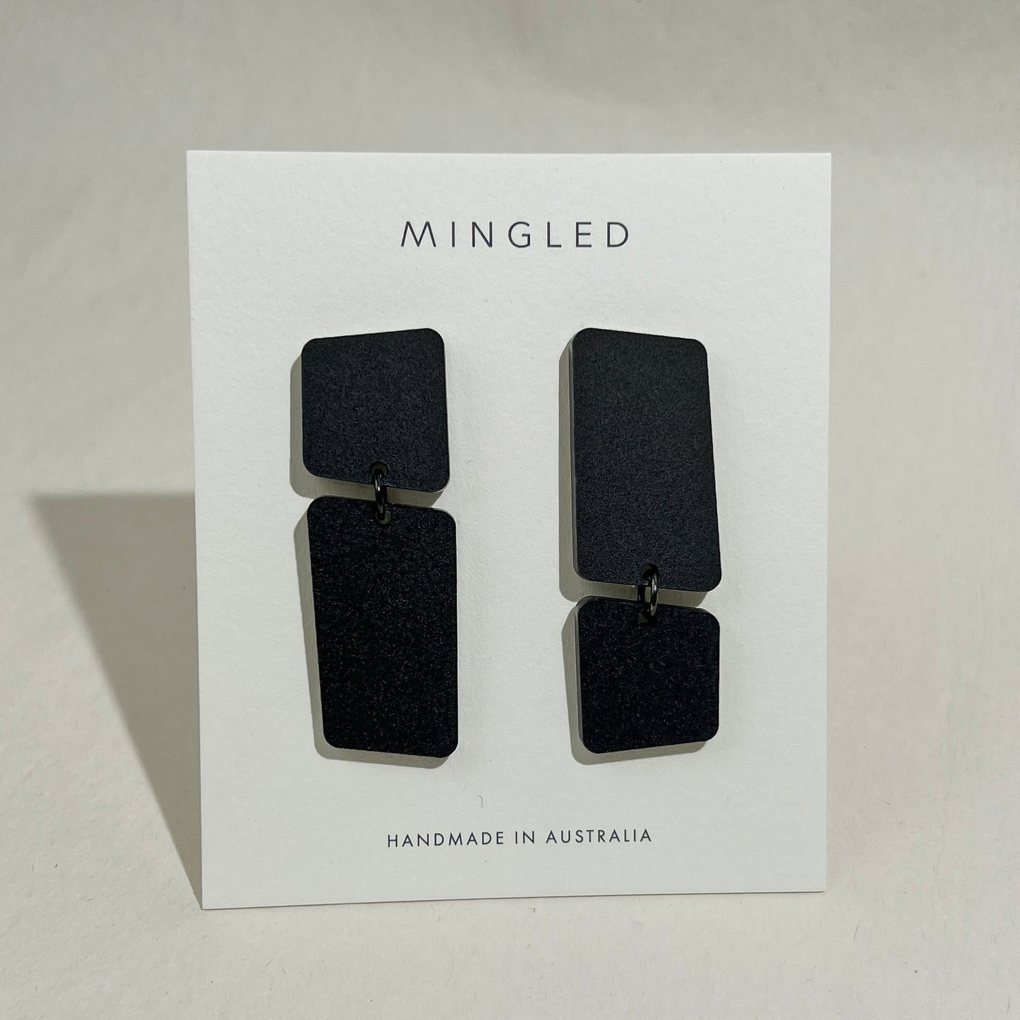 BAUHAUS Statement Earrings - Matte Black