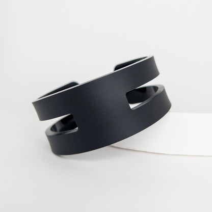 Cuff Bracelet - Matte Black - Mingled