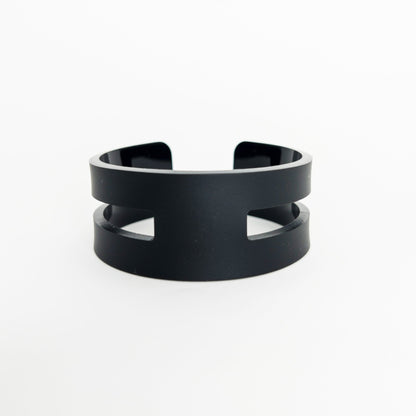 Cuff Bracelet - Matte Black - Mingled