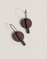 Black Bar Hoop - Merlot and Black