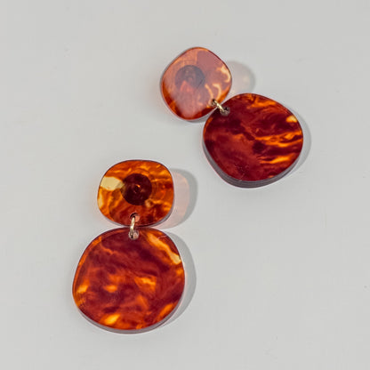 Boulder Statement Dangles - Lava - Mingled