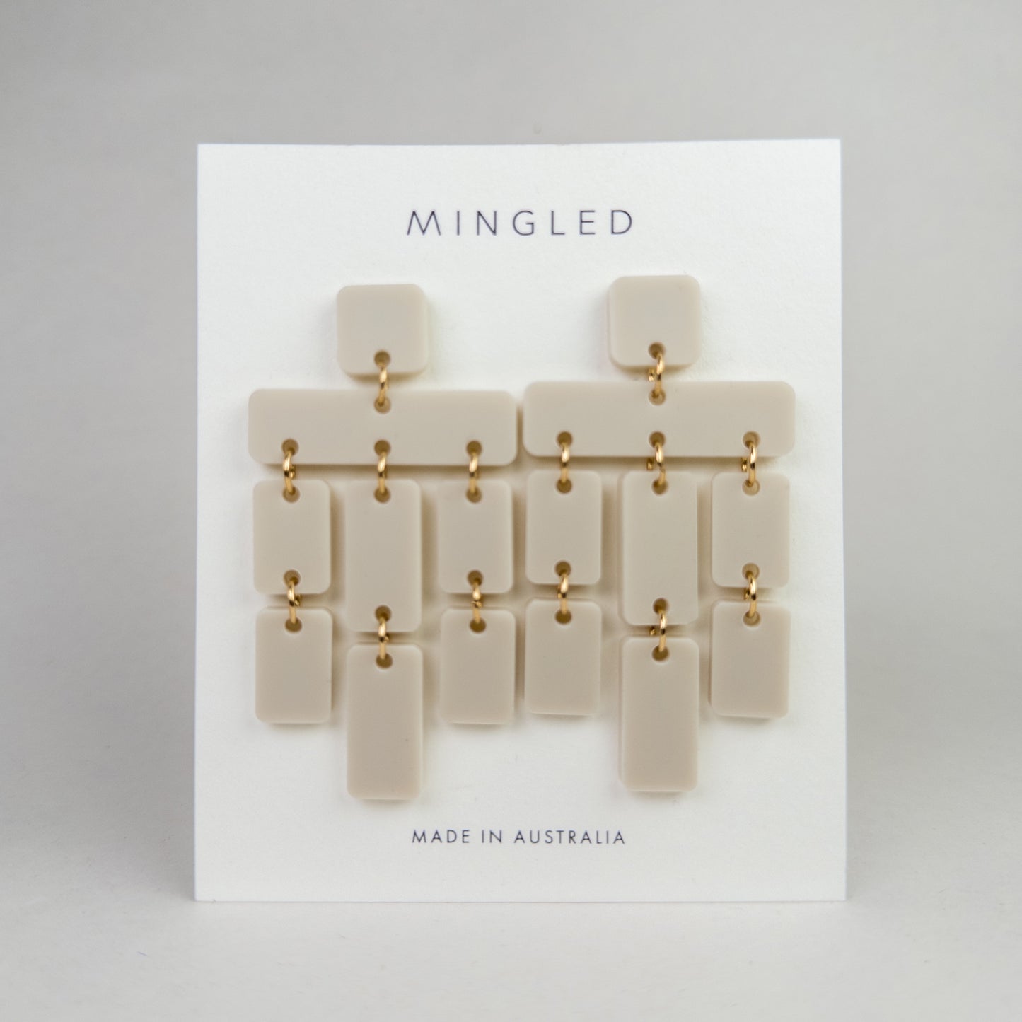 Chandelier Earrings - Ivory Beige