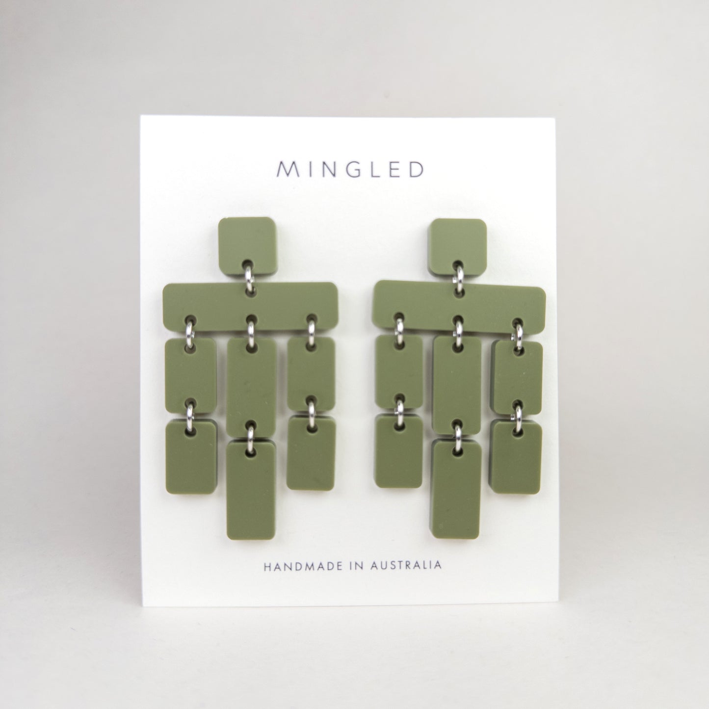 Chandelier Earrings - Olive Green