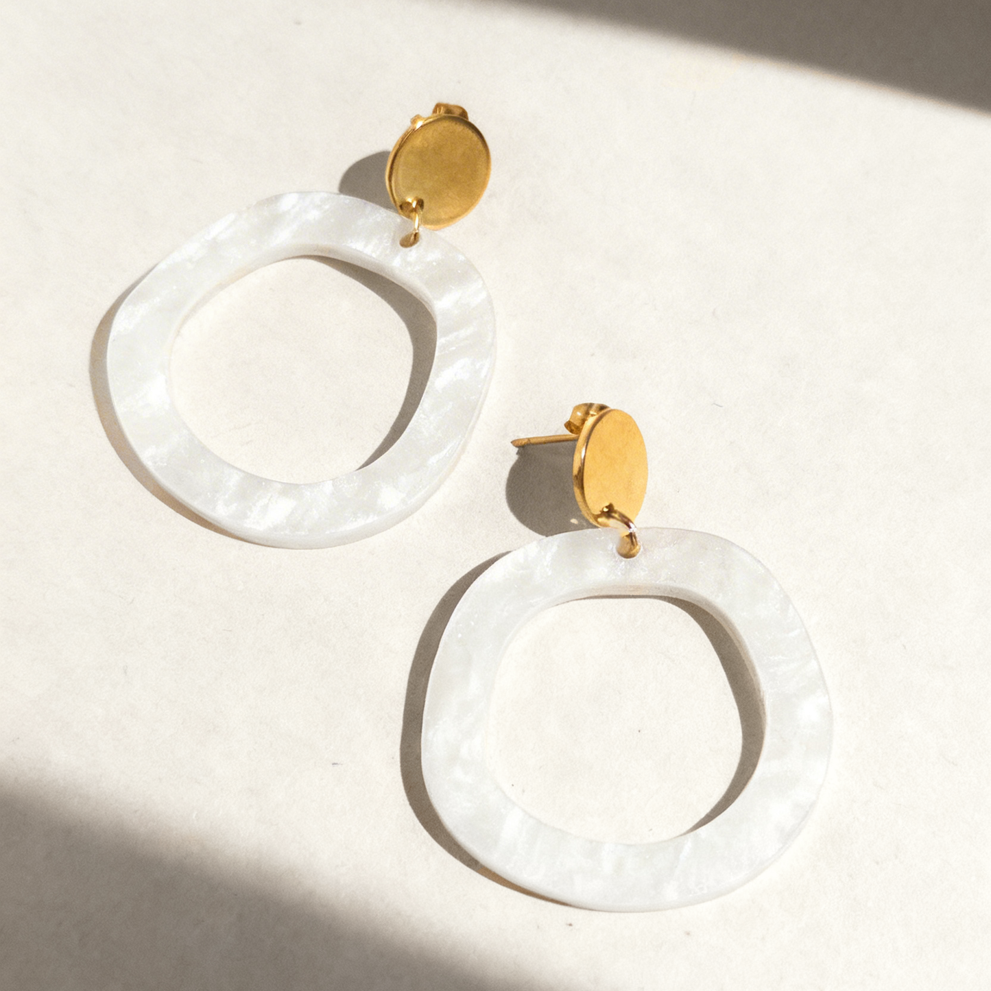 Charlie Dangle Earrings - Moonstone