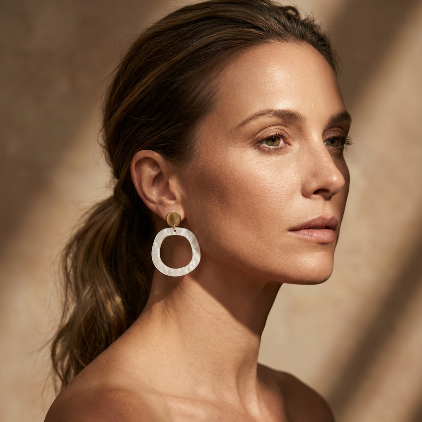 Charlie Dangle Earrings - Moonstone