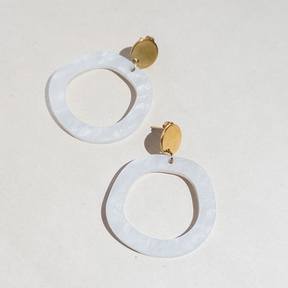 Charlie Dangle Earrings - Moonstone - Mingled