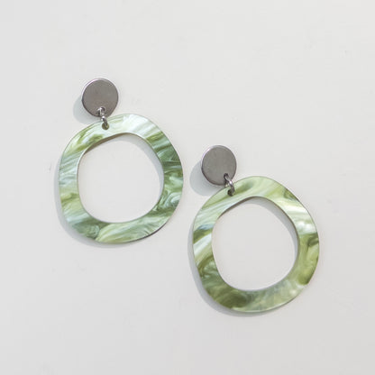 Charlie Dangle Earrings - Moss - Mingled