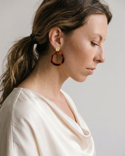 Charlie Dangle Earrings - Spiced Sienna