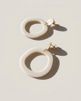 Charlie Dangle Earrings - Ivory Beige