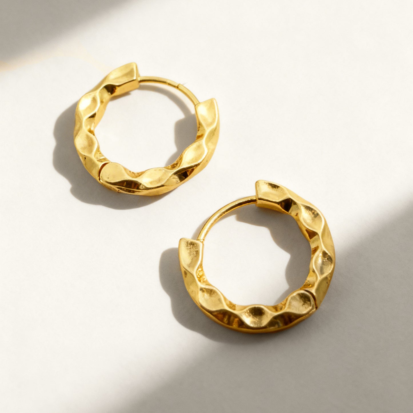 Claudia Gold Huggie Hoop Earrings