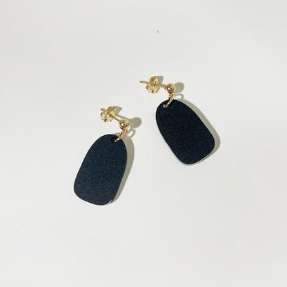 Clio Earrings - Matte Black - Mingled