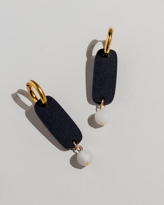 Harlow Huggie Dangle Earrings - Mingled