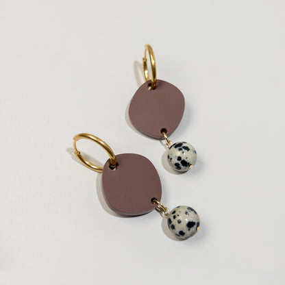 Haven Huggie Dangle - Matte Nutmeg Brown - Mingled
