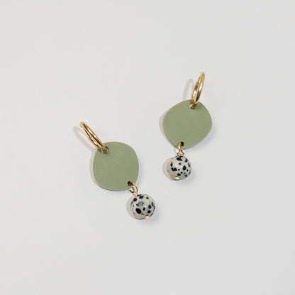 Haven Huggie Dangle - Matte Olive Green - Mingled