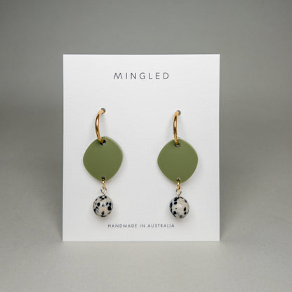 Haven Huggie Dangle - Matte Olive Green - Mingled
