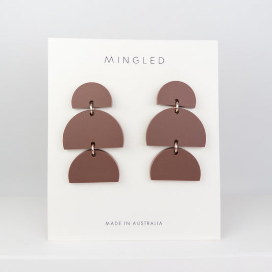 Izzy Earrings - Burgundy