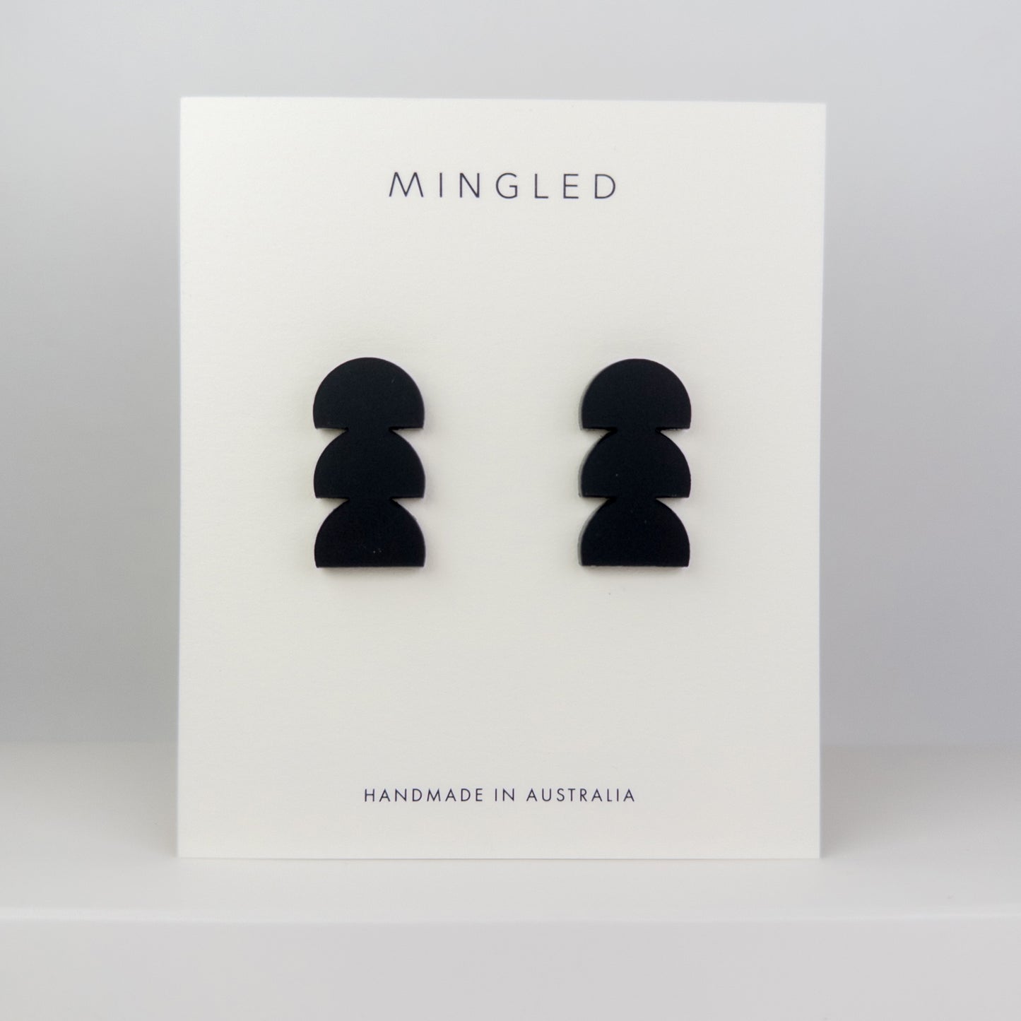 Lulu Stud Earrings - Black