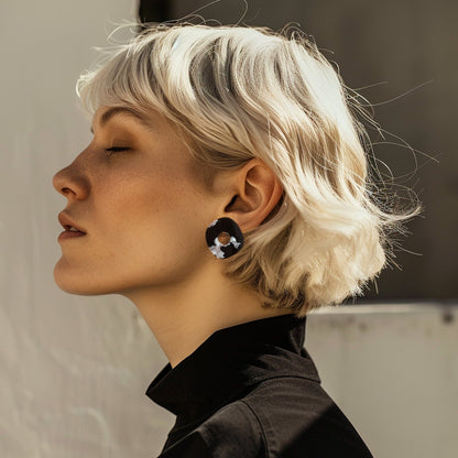 Nimbus MIDI Studs - Black and White Pearl - Mingled