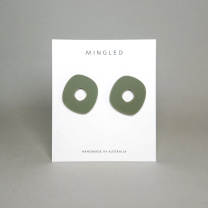 Nimbus MIDI Studs - Matte Olive Green - Mingled