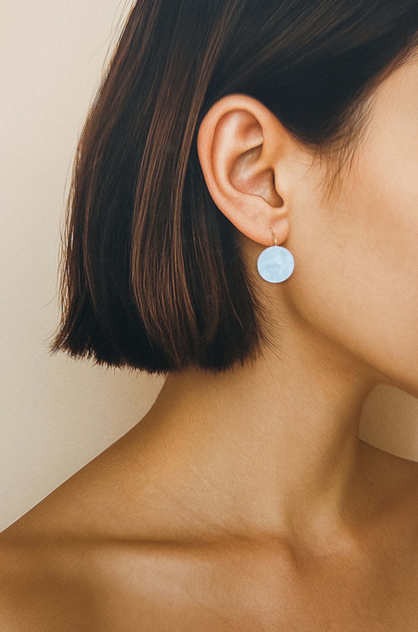 Orb Drop Earrings - Moonstone